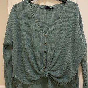 Urban Outfitters Comfy shirt with tie-knot